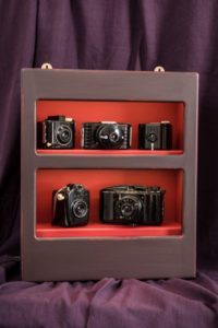 Custom built camera display cabinet