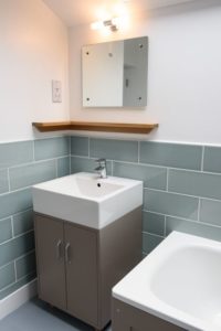 Custom made bathroom sink unit
