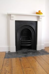 Wooden fireplace surround