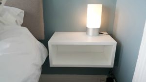 Floating bedside table