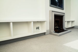 Custom made bookcase finished