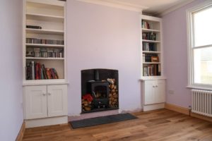 Cupboards and bookcases completed