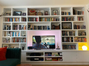 Bookcase and television stand