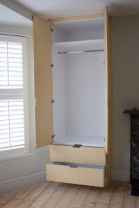 Birch plywood wardrobes