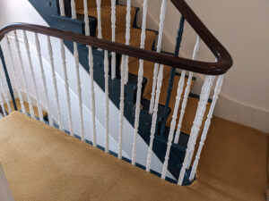 Stair spindle replacement in Georgian house Brighton